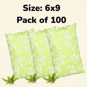 Pack of 100, size 6x9 Mailers, Wildflowers